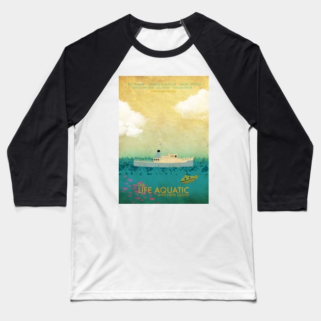 The Life Aquatic Baseball T-Shirt by PaulRice